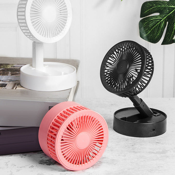 Mini vifte med sammenleggbar teleskopisk telefonholder | Luvikno