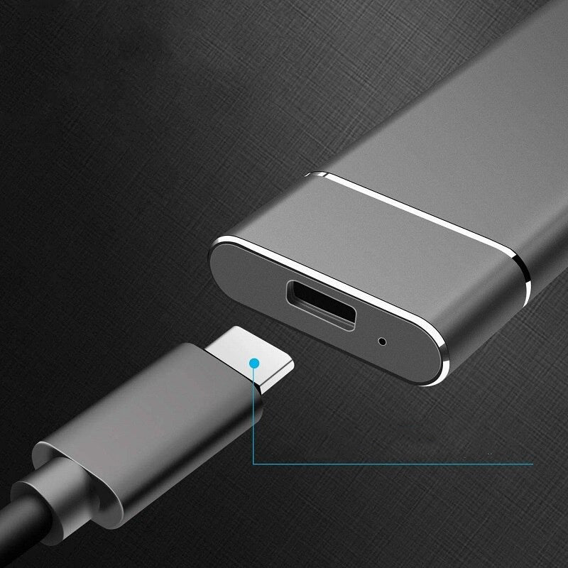 Luvikno | 8TB Bærbar SSD Ekstern Harddisk med USB 3.1 for Rask Filoverføring – Lett og Kompakt Design