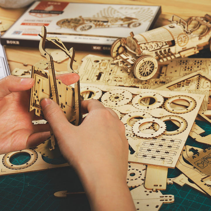 Puzzle Modell Mekanisk Laget av Tre Super | luvikno