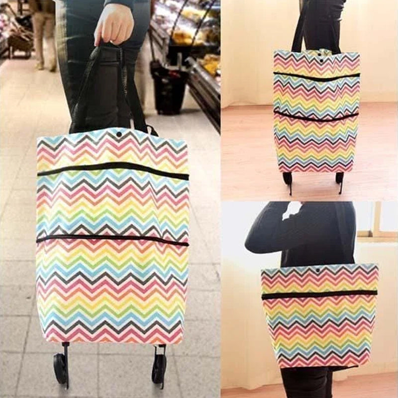 Foldbar Handlebag med Hjul | Luvikno