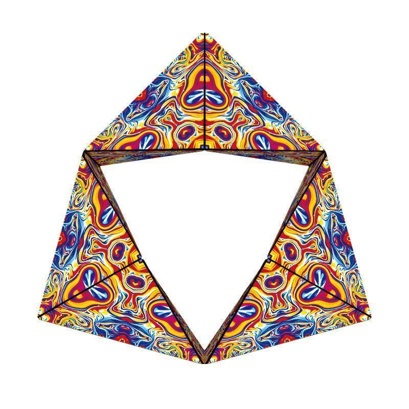 Magnetisk omformings-kube | Transformasjons-puslespill leke | Flerfarget
