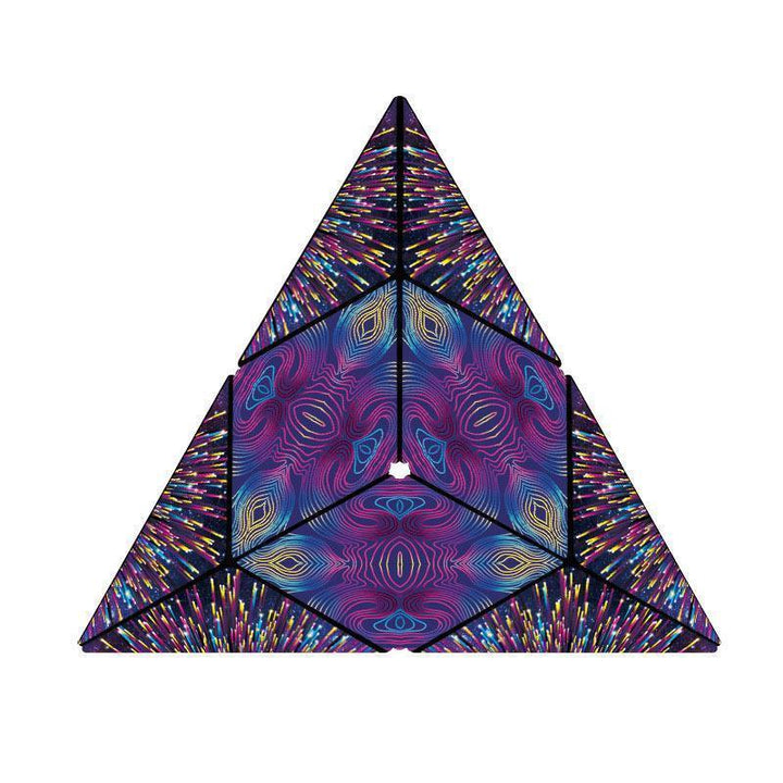 Magnetisk omformings-kube | Transformasjons-puslespill leke | Flerfarget
