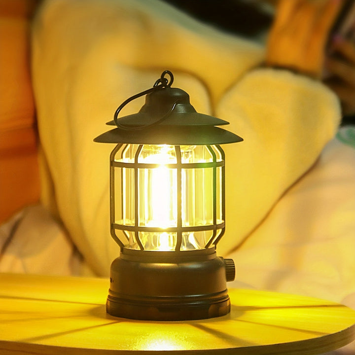 RetroGlow Lampe – Dimmbar Oppladbar LED Utendørsbelysning | Luvikno