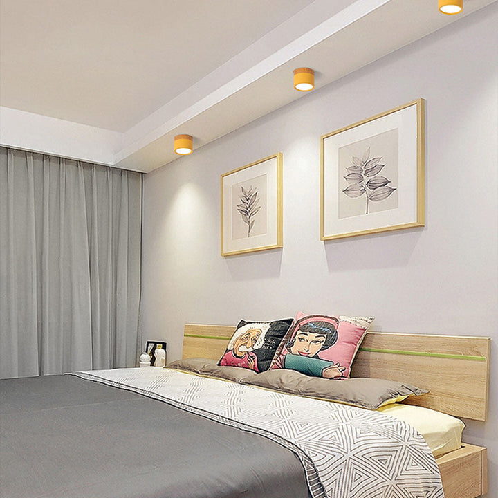 LED Taklampe Moderne Flush Mount Sylinder Luvikno