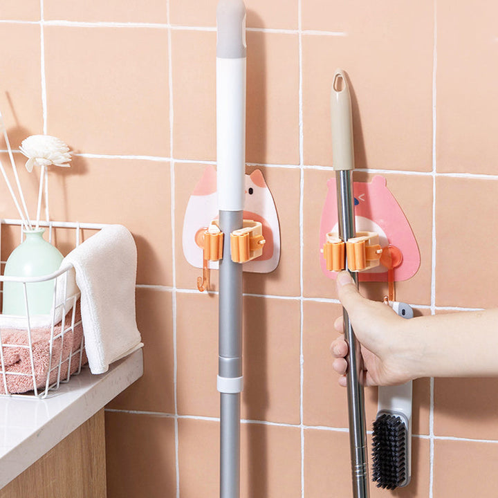 Single Cartoon Mop Holder | Luvikno
