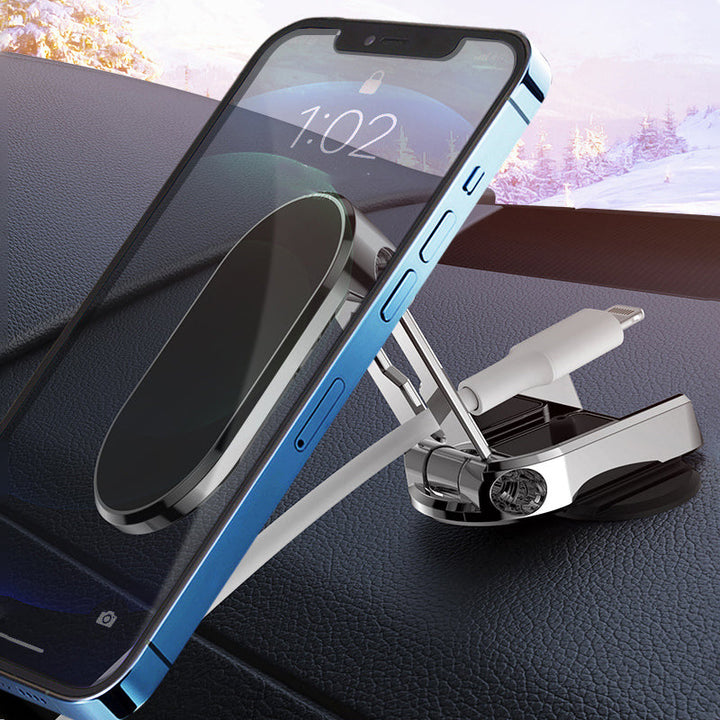Metal Foldbar Bil Telefon Holder Luvikno