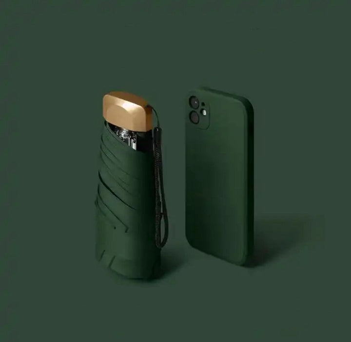 Mini Pocket Paraply UV Beskyttelse Kompakt | Luvikno