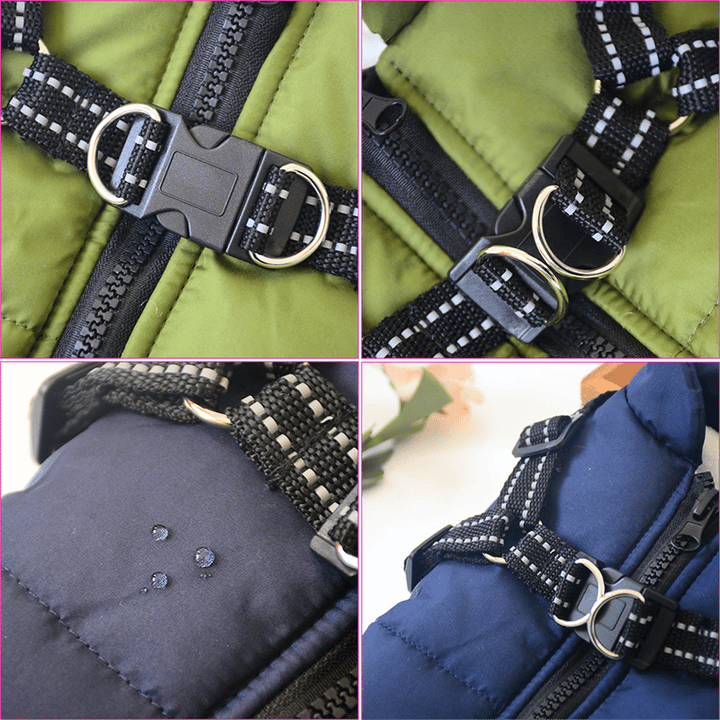 Luvikno | PupGuard - Vinter-hundedress med seletøy