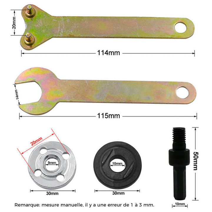 Stangforbindelser for vinkelsliper for elektrisk drill | Luvikno