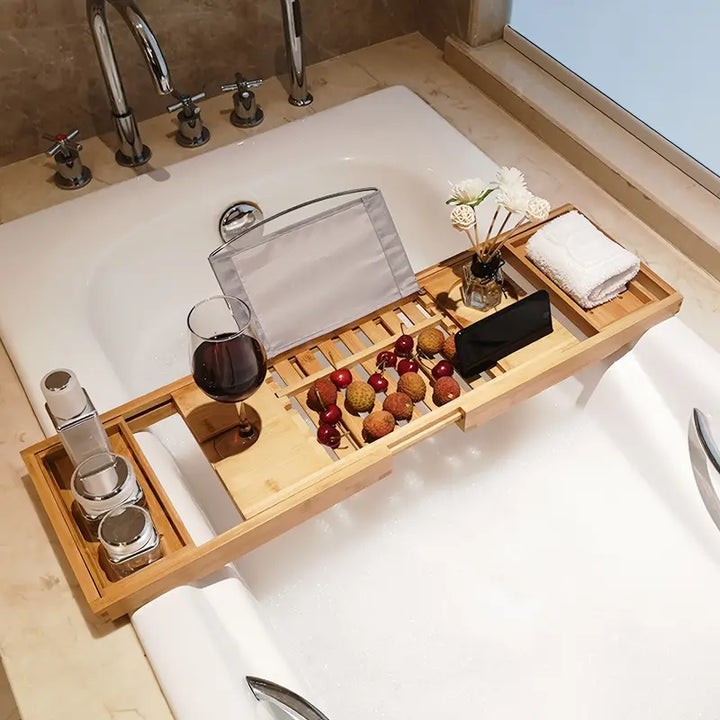 Premium Bamboo Utvidbart Badekarbrett Luvikno