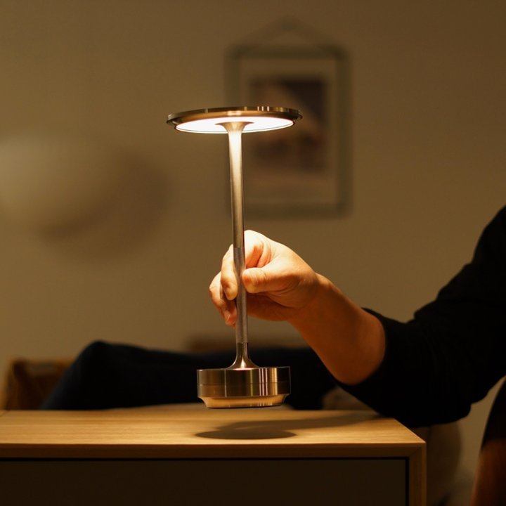 Luvikno | Trådløs lampe - Dimmbar & Oppladbar skrivebordslys
