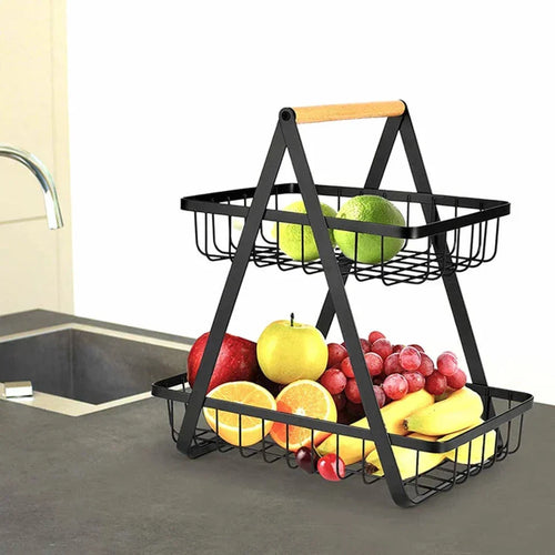 2-TIER METALL FRUKTBASKET Luvikno