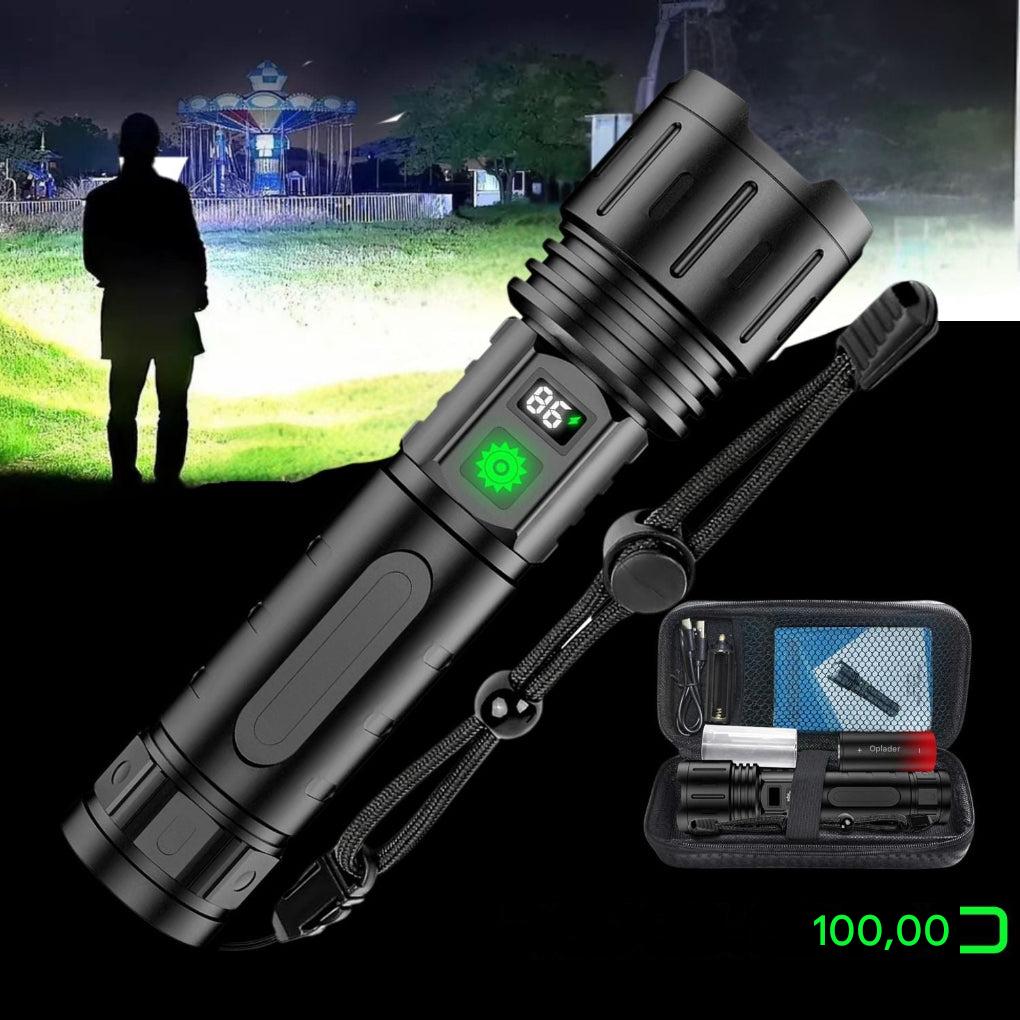 Luvikno | UltraStrong Natt Syns Lommelykt Pro – Oppladbar Aluminium Lampe