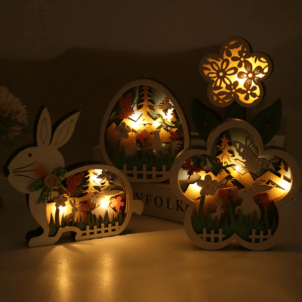 Treasure påske dekorasjon med LED lys | Luvikno