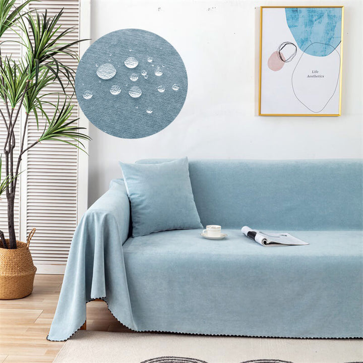 Premium vanntette sofa kastet dekke med jacquard kant | Luvikno
