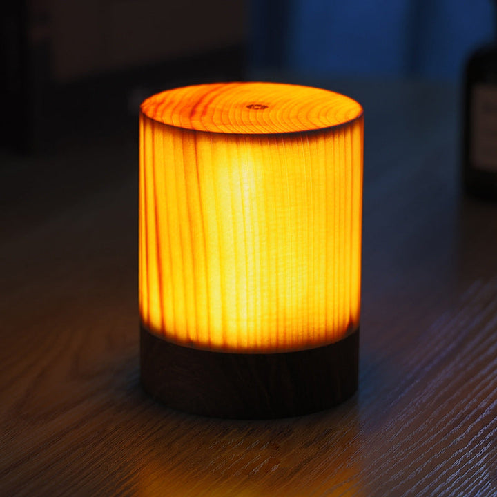Stilig LED Bordlampe - WoodGlow | Luvikno