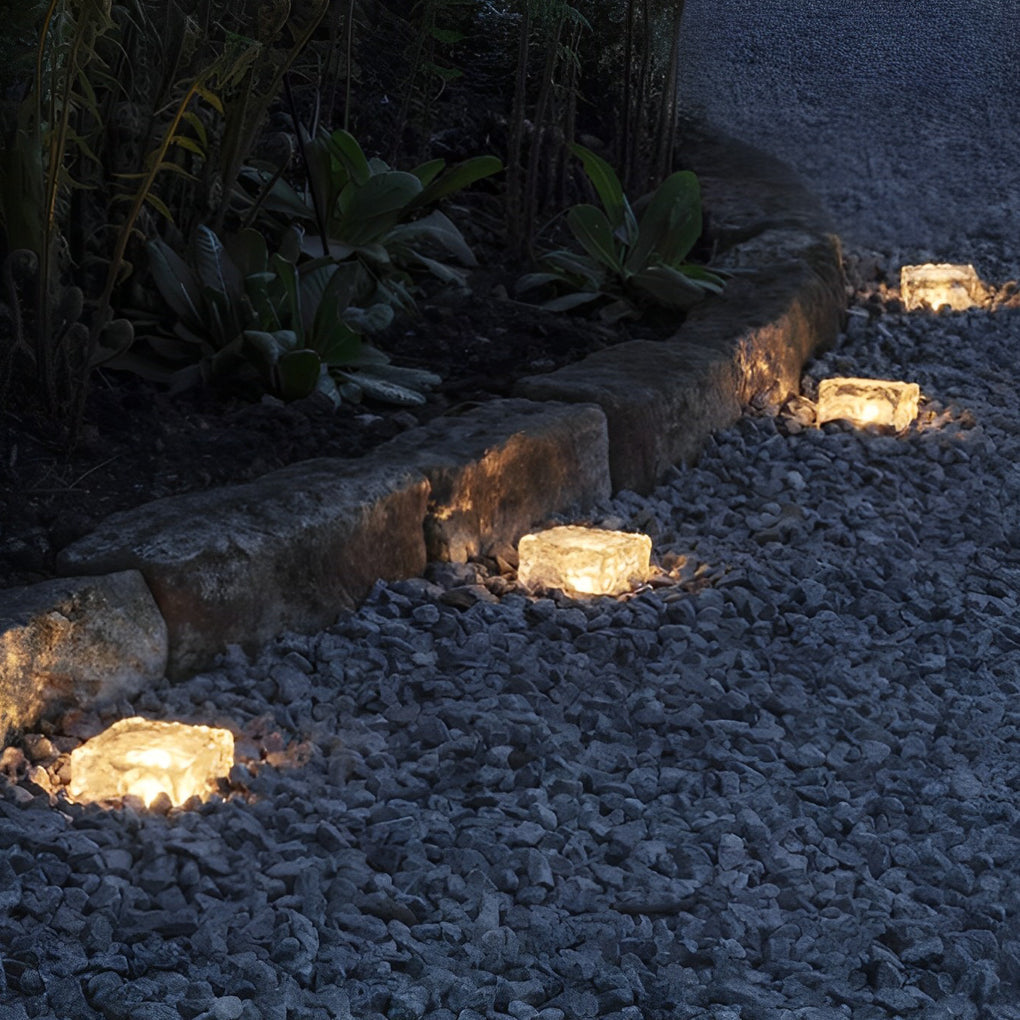 Square Creative Ice Luviknoock LED Vanntett Smart Solar Utendørs Belysning | Luvikno