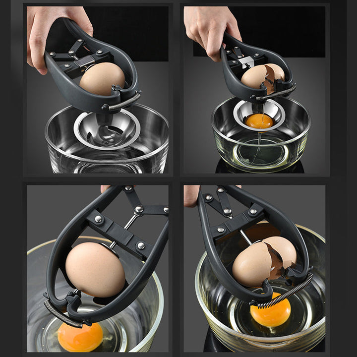 Multifunksjonell 2-i-1 Eggåpner - Super Fantastisk Eggpisker Verktøy | Bollehever
