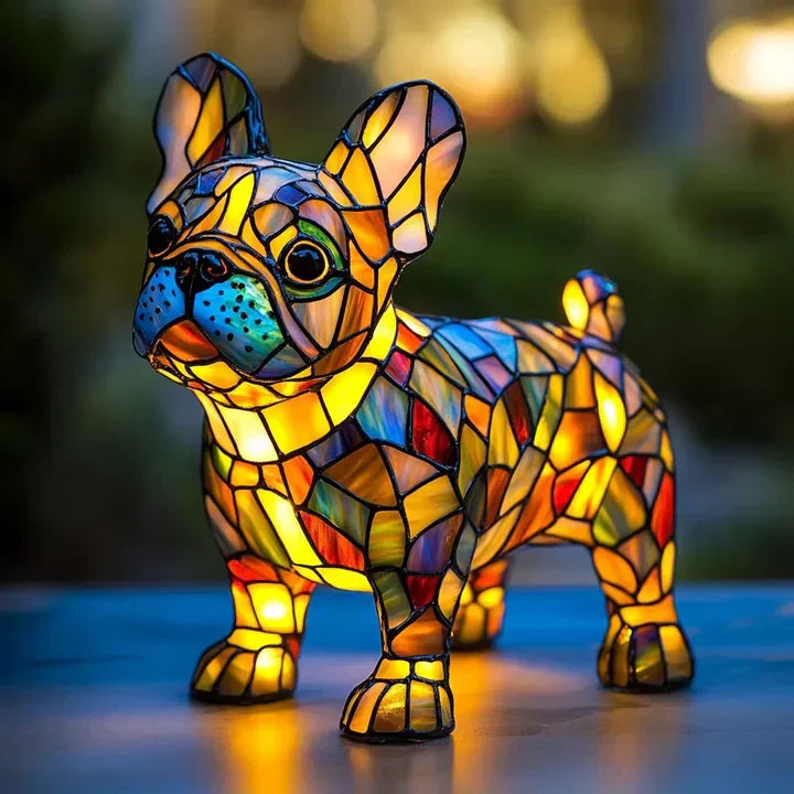 Lumidog Håndlaget Opplysende Hundelampe – Ambient Belysning og Gave | Luvikno