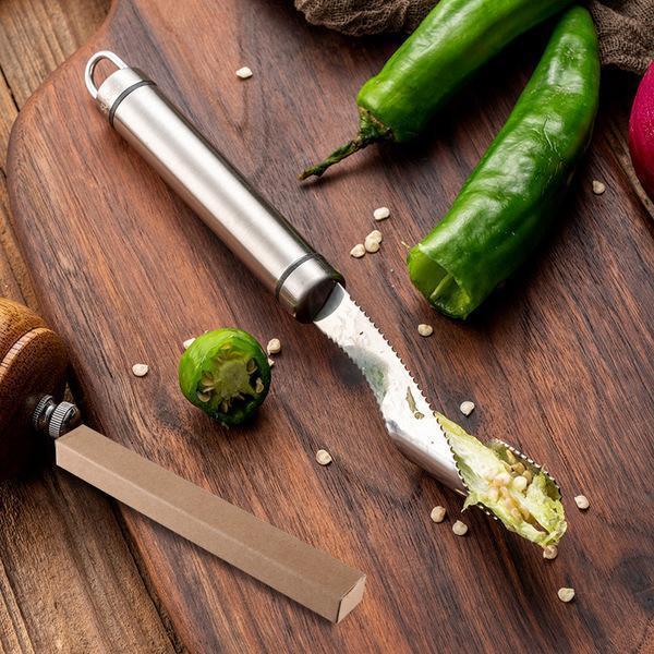 Rustfritt Stål Chili Kjernefjerner Paprika Frøfjerner | Luvikno