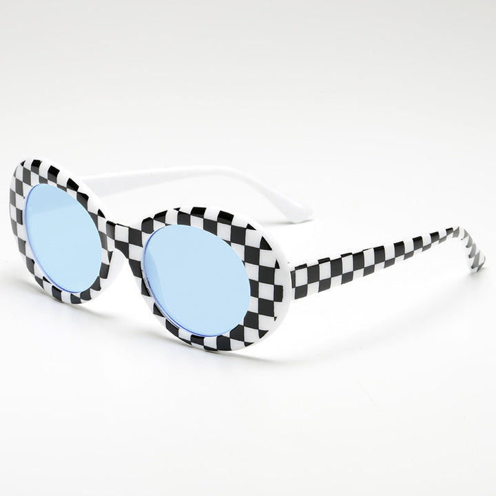 Damer fashionable oval solbriller Luvikno