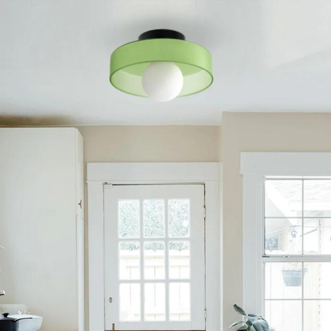 Rund Taklampe med Stilleggende Funksjonalitet - LumiSphere | Luvikno