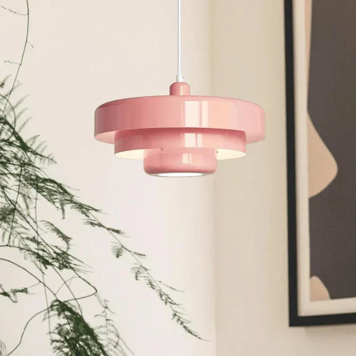 Vintage LED-Pendellampe | Flerlags metall i nordisk design | Fler farger