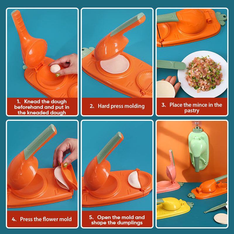 Ny Dumpling Maker Press 2 i 1 Luvikno