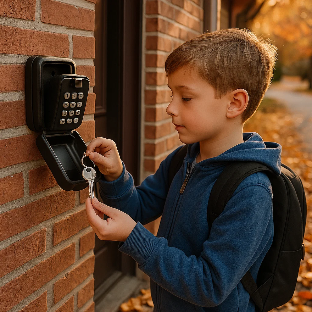 KeyGuard Utendørs Safe – Vanntett Veggmontert Nøkkelboks | Luvikno