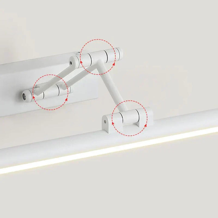 Edge Minimalistisk LED Vegglampe Svart/Hvit | Moderne Design for Bad & Innendørs Rom | Metall & Akryl | Luvikno