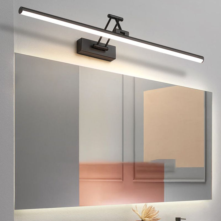 Edge Minimalistisk LED Vegglampe Svart/Hvit | Moderne Design for Bad & Innendørs Rom | Metall & Akryl | Luvikno