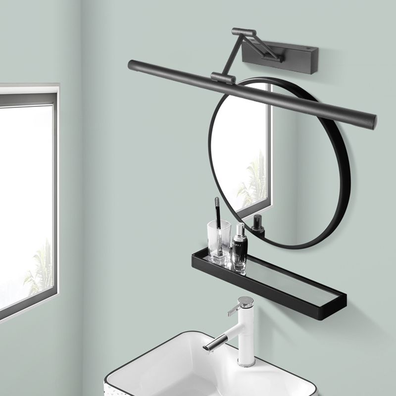 Minimalistisk LED Vegglampe Svart/Hvit – Modern Metallampe for Bad og Innendørs Bruk | Luvikno