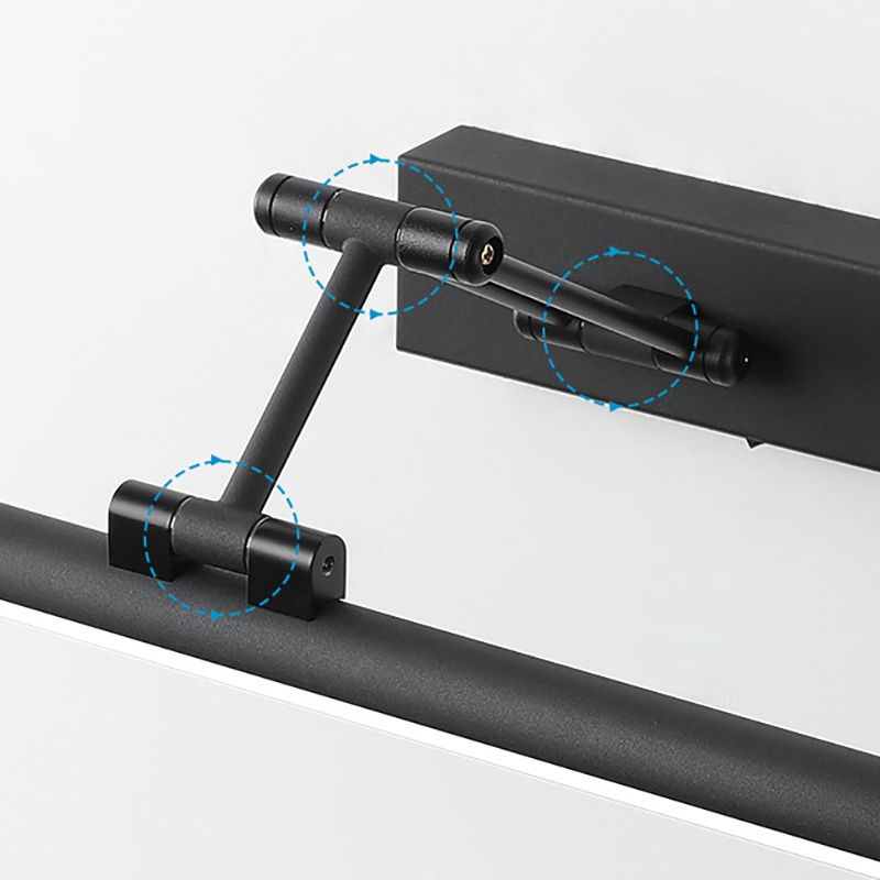 Minimalistisk LED Vegglampe Svart/Hvit – Modern Metallampe for Bad og Innendørs Bruk | Luvikno