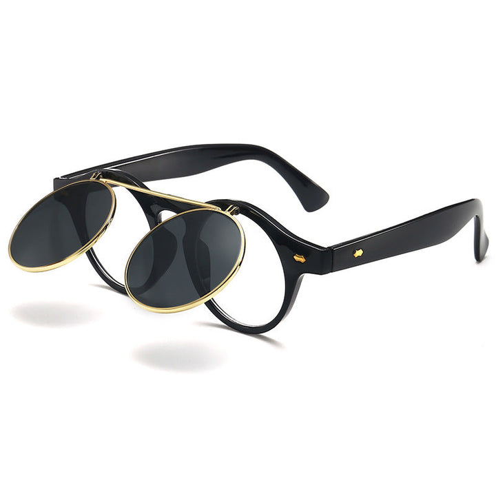 Dame elegant solbrille med dobbelt ramme Luvikno