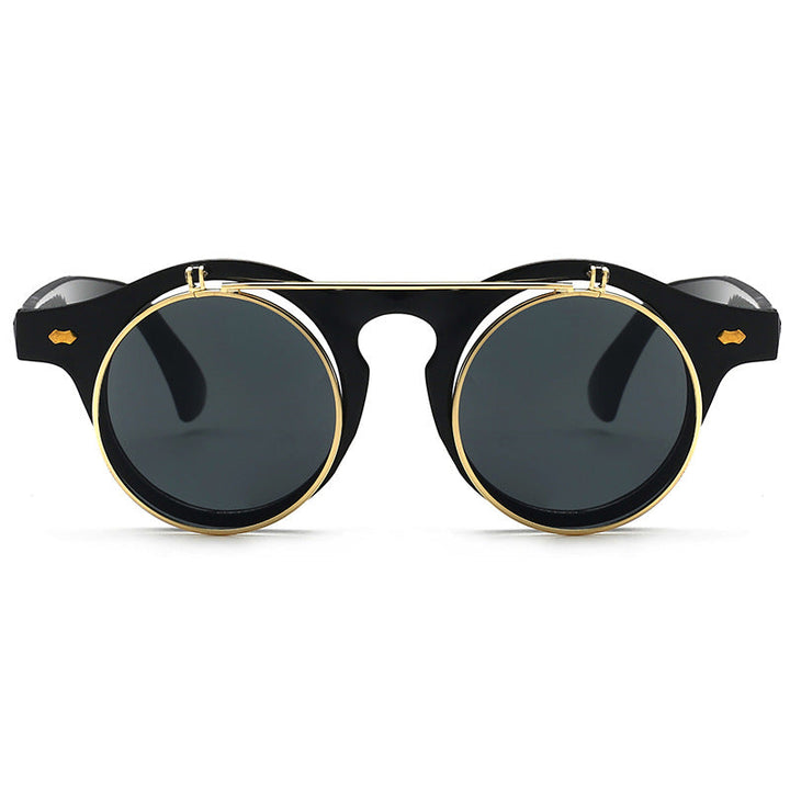 Dame elegant solbrille med dobbelt ramme Luvikno