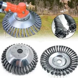 SteelTwist Ugressbørste – 360° Kantskjær i Flettet Stål (15 cm) | Luvikno