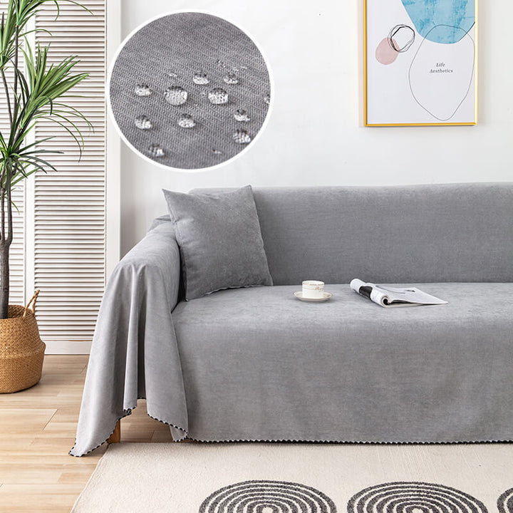 Premium vanntette sofa kastet dekke med jacquard kant | Luvikno