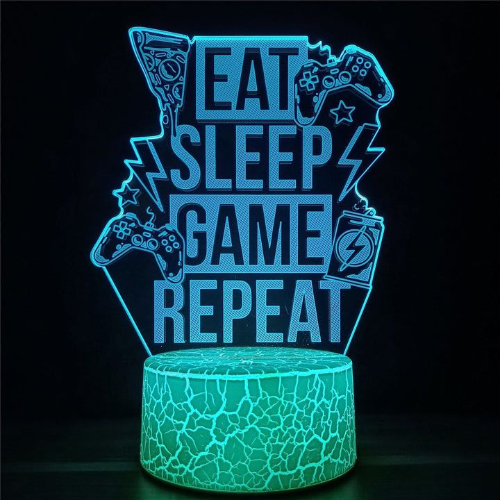 Gamer 3D LED-lamper | Luvikno