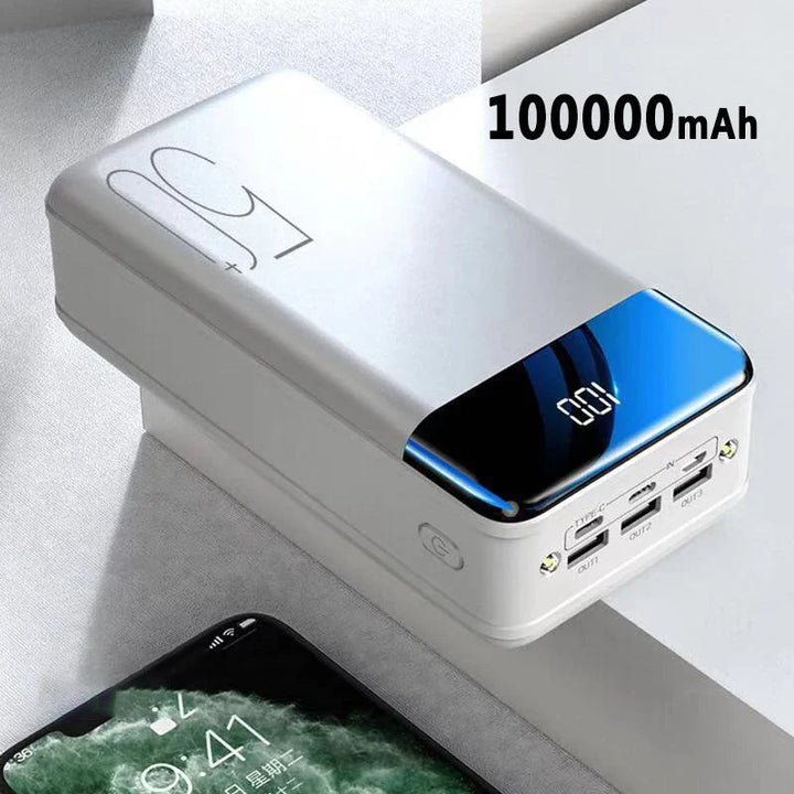 Luvikno | MegaPower 50000 mAh Powerbank – Ubegrenset lading, Alltid tilkoblet