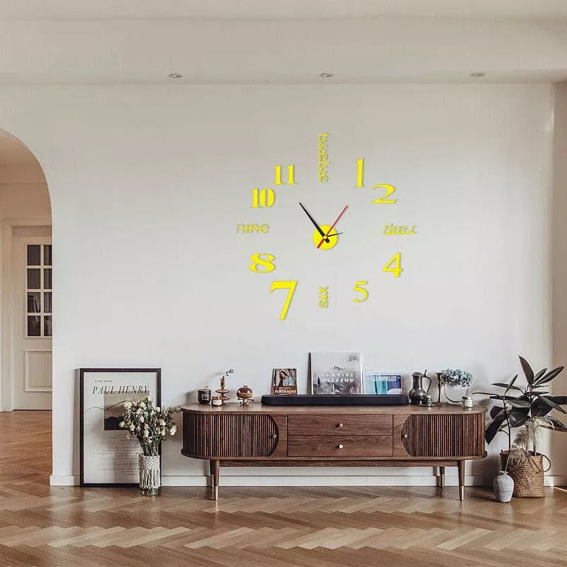 DIY Moderne stansfri veggklokke | Luvikno