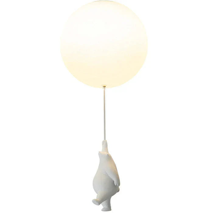 Barnelysest lampe med bjørn og ballong - CloudBear | Luvikno