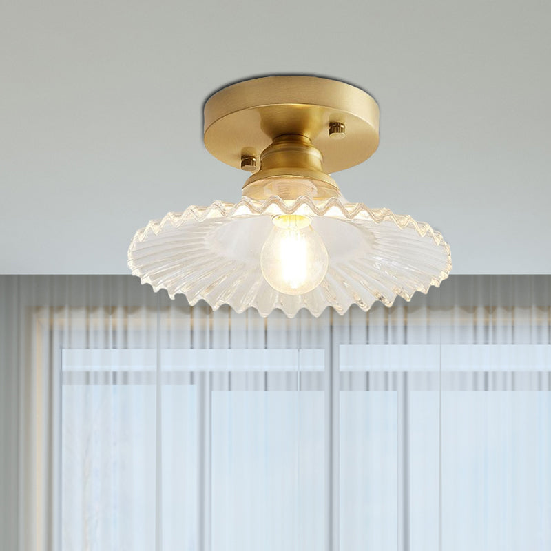 LumiCraft – Industriell Taklampe med Grønn Glasskjerm | Luvikno