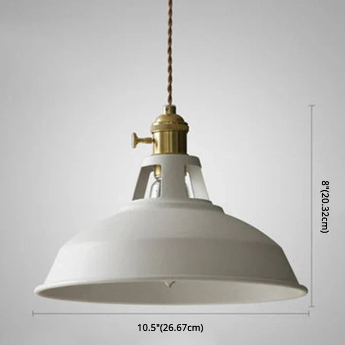 IronGlow Industriell Retro-Hengelampe i metall, E27