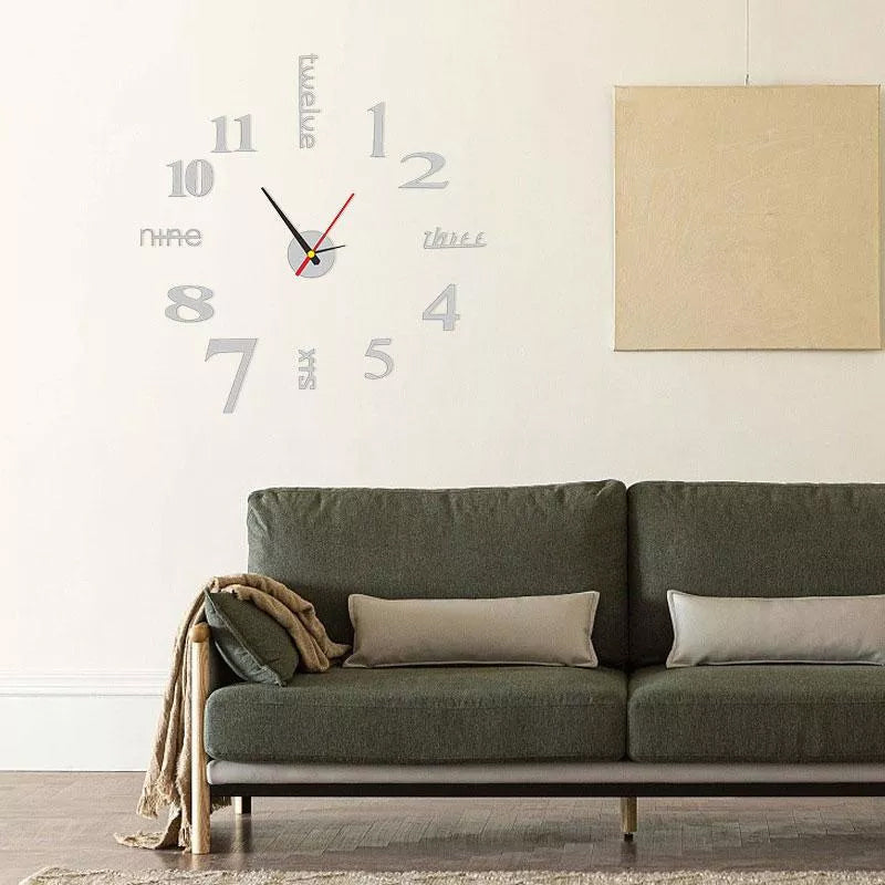 DIY Moderne stansfri veggklokke | Luvikno