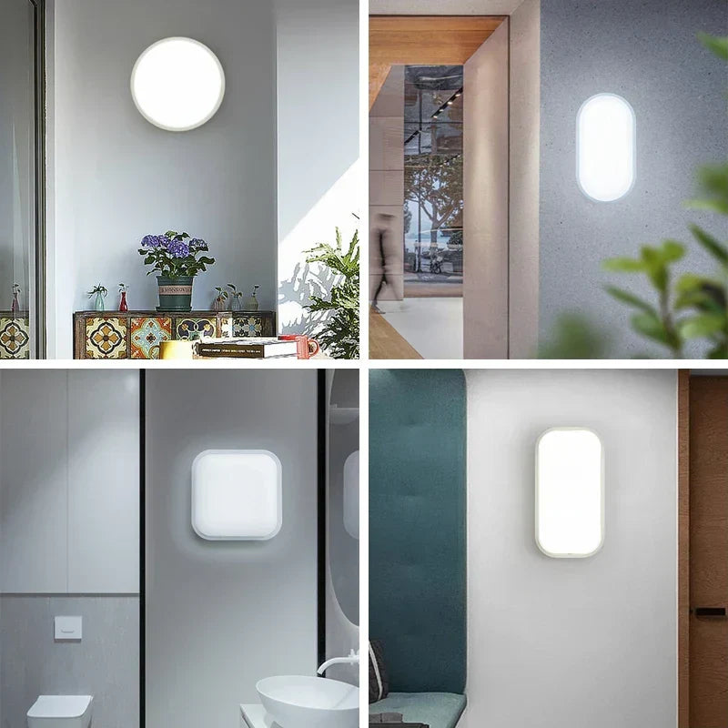 Vanntett LED Fukt Rom Taklampe – Ideell for Bad, Kjøkken, og Kjeller | Luvikno