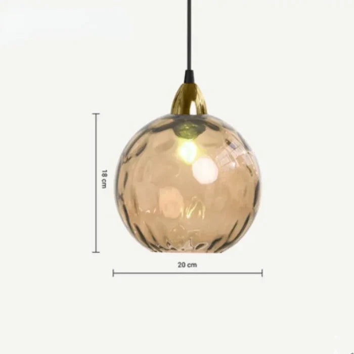 Glass Sphere Pendant Lamp - LumiSphere | Luvikno
