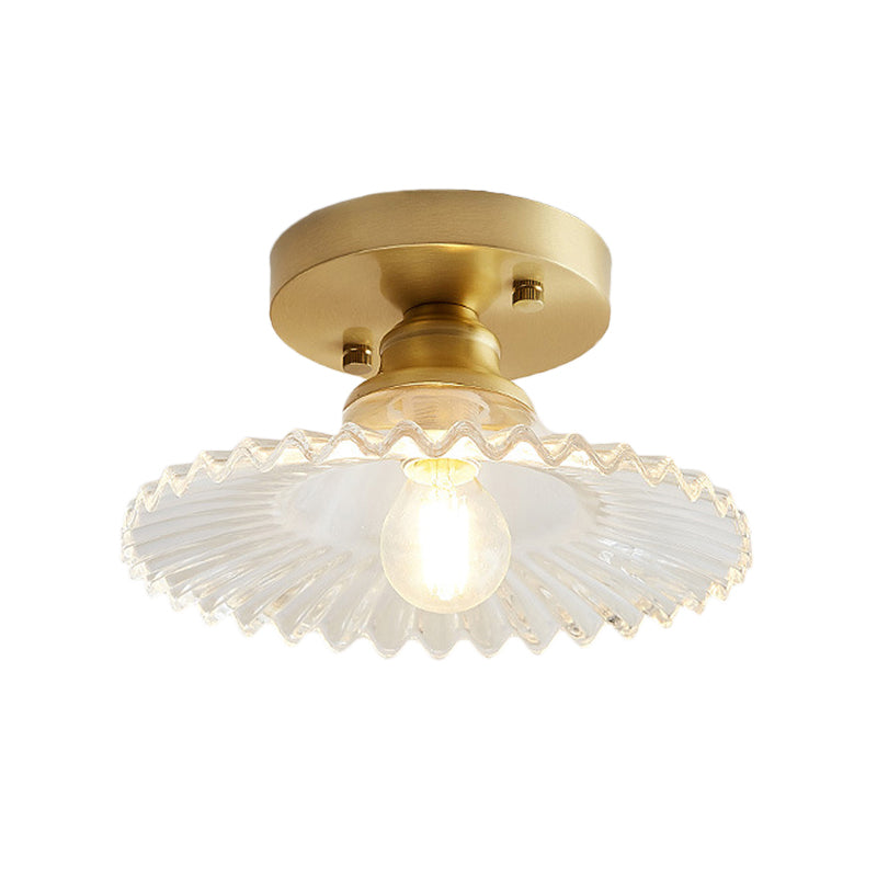 Taklampe Vintage Glass Flushmount Fixture Luvikno