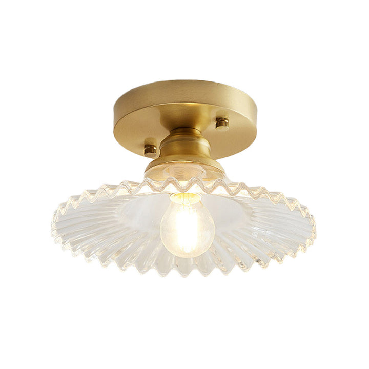 LumiCraft – Industriell Taklampe med Grønn Glasskjerm | Luvikno