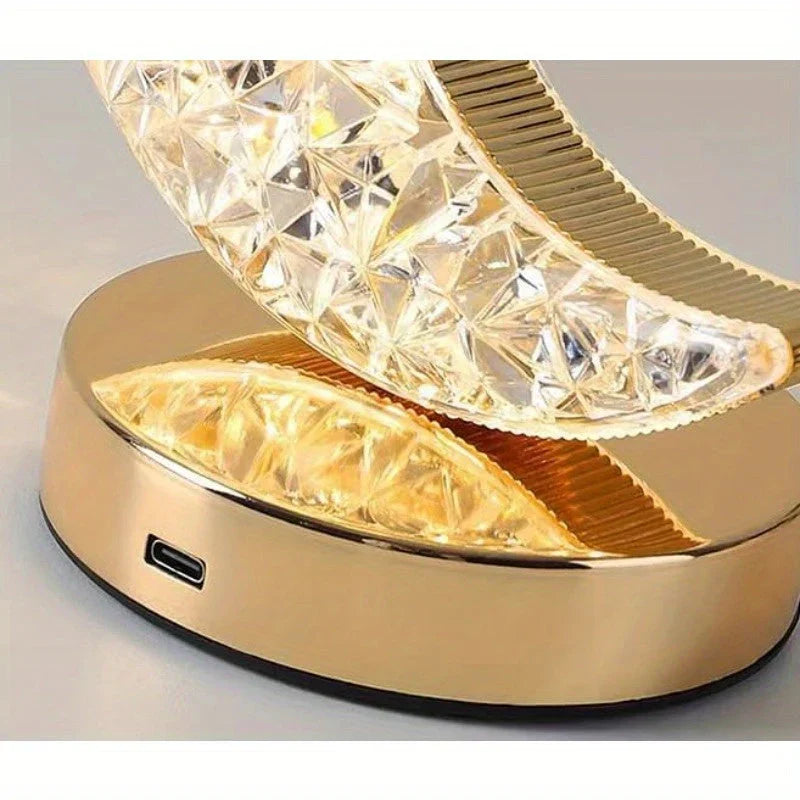Magisk krystallbordlampe med dimmer - Celestia | Luvikno