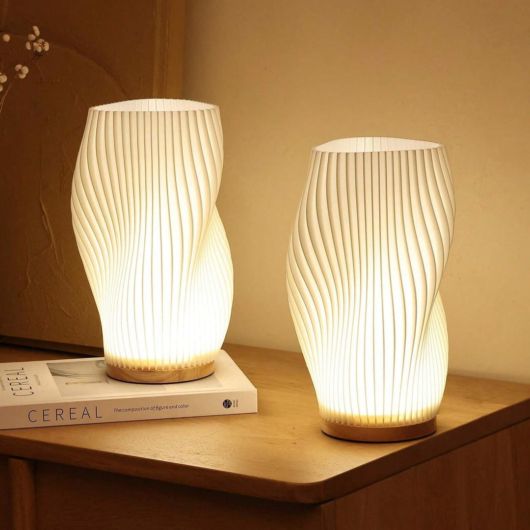WaveGlow Dual Shade USB Bordlampe Luvikno